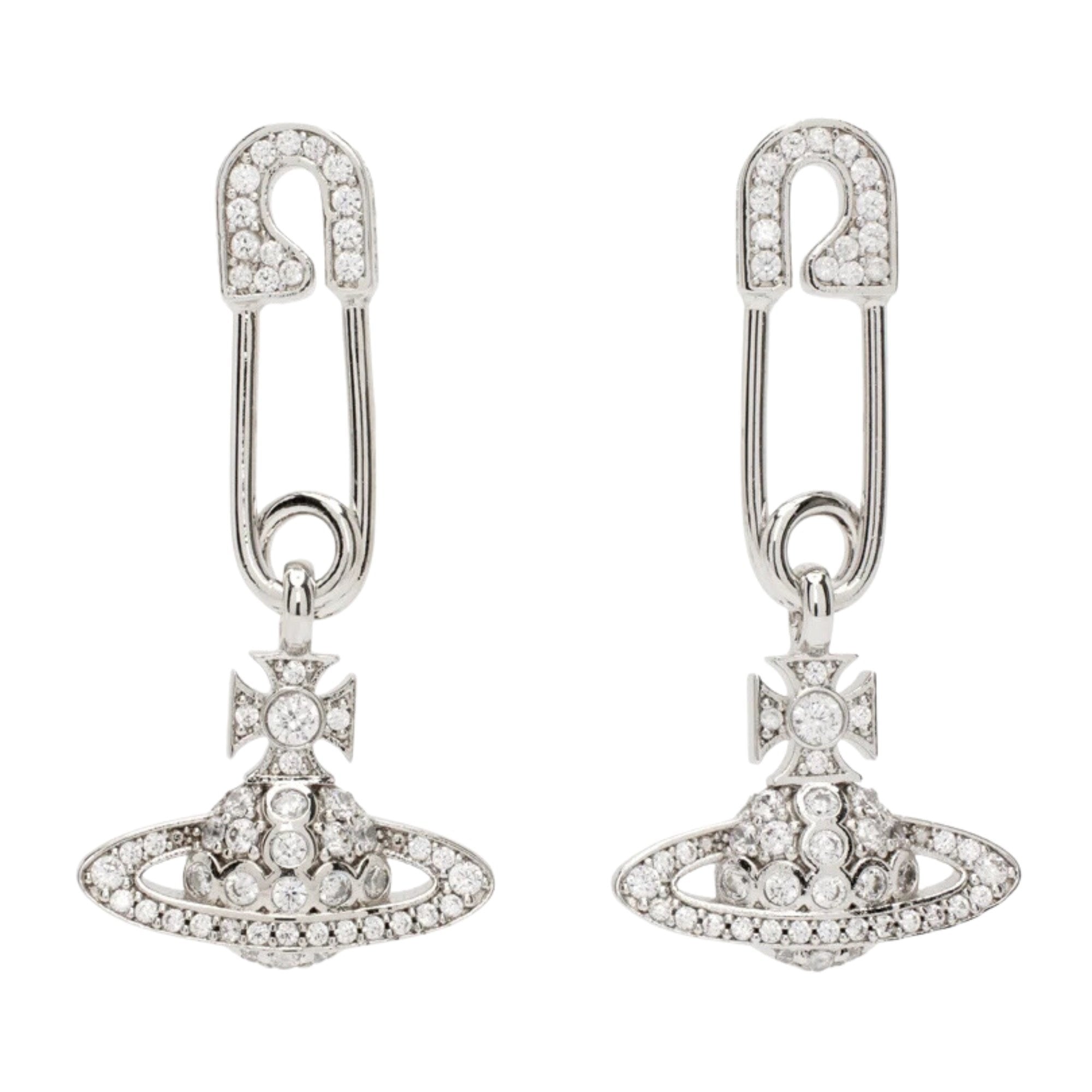 VIVIENNE WESTWOOD SILVER LUCRECE EARRINGS
