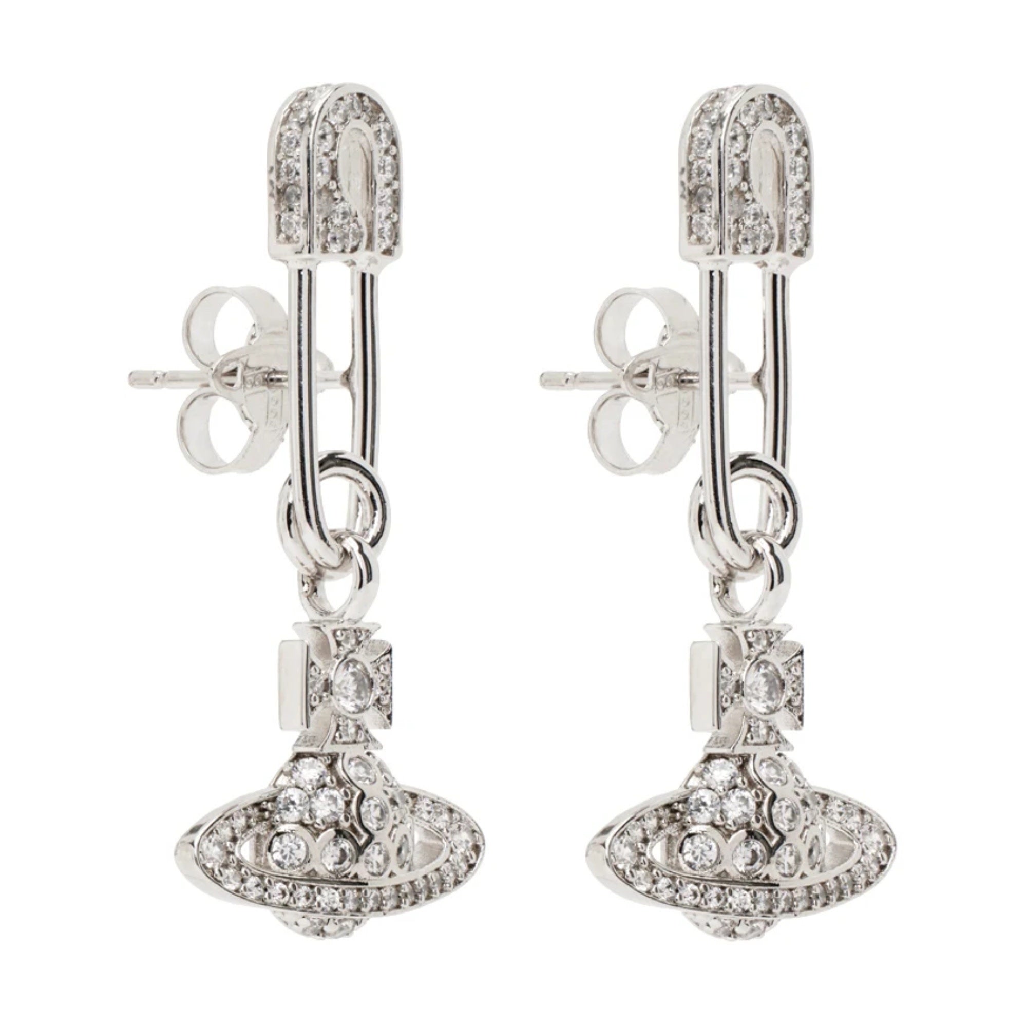 VIVIENNE WESTWOOD SILVER LUCRECE EARRINGS